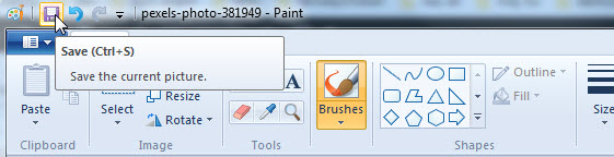 Lưu Sử dụng Paint để tối ưu hình ảnh để up lên website