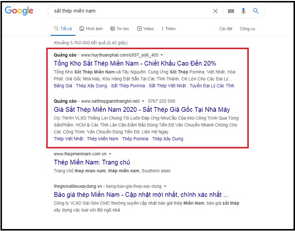 Dịch vụ Google Search Ads