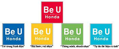 Hình ảnh logo của chiến dịch "Be U with Honda".