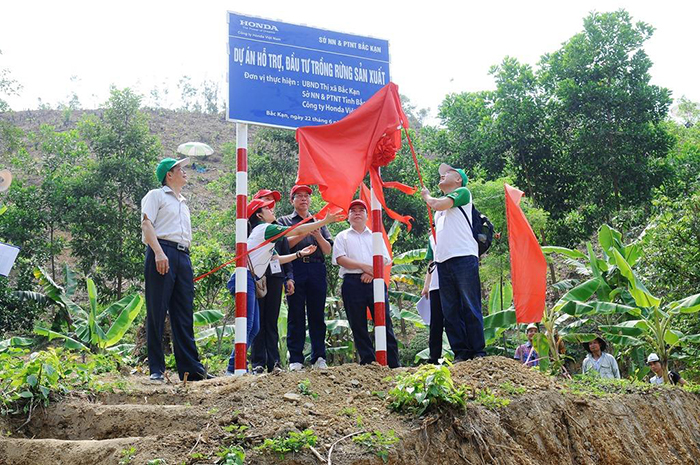 Honda Việt Nam tham gia trồng rừng tại Bắc Kạn