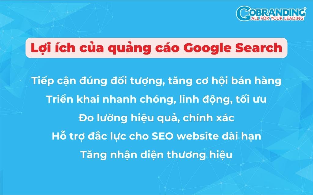 Lợi ích của quảng cáo Google Search