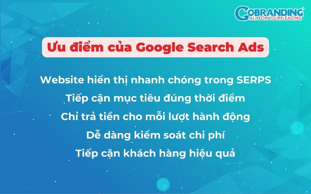 ưu điểm google search ads