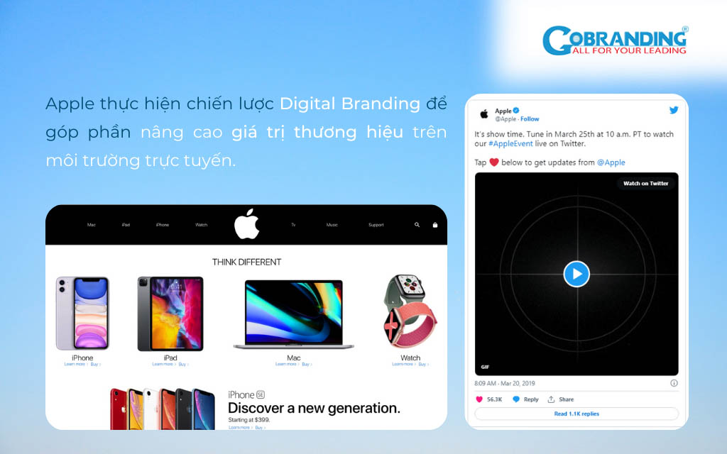 Apple triển khai chiến lược Digital Branding để nâng cao Brand Value trên môi trường trực tuyến