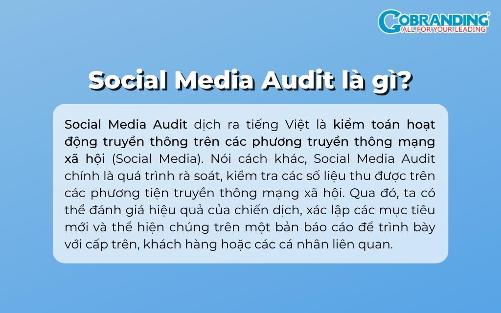 Social media audit là gì