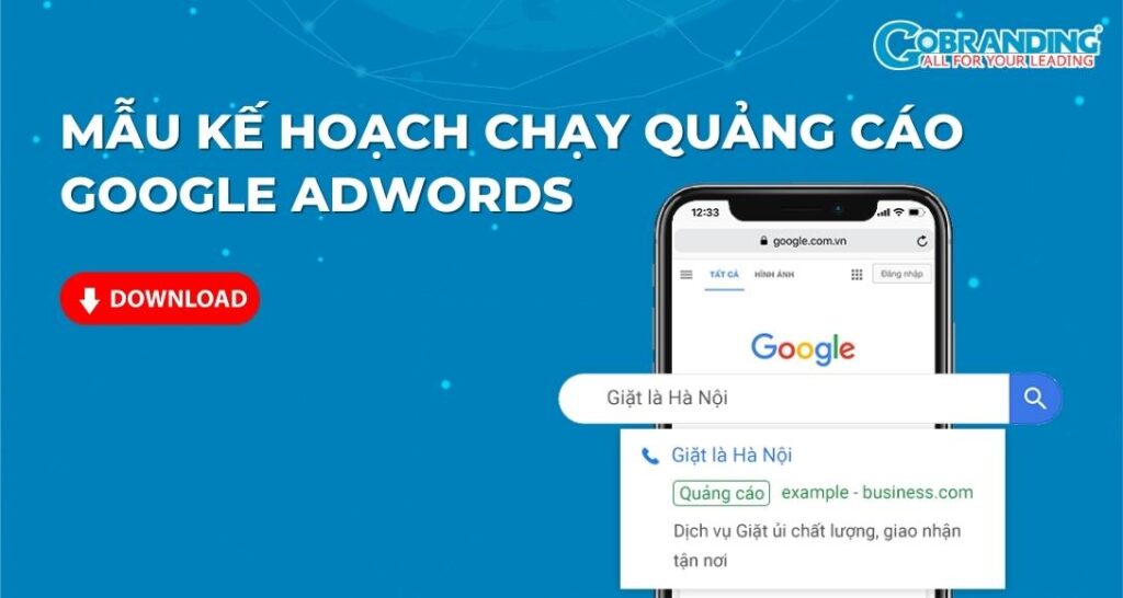mẫu kế hoạch chạy quảng cáo google adwords
