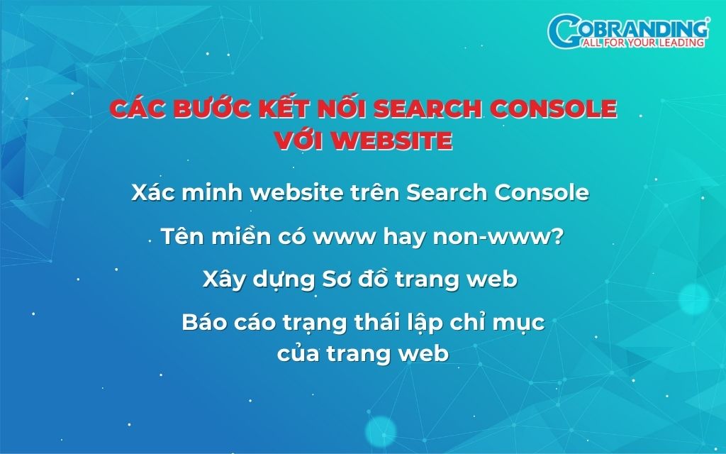 kết nối search console với website