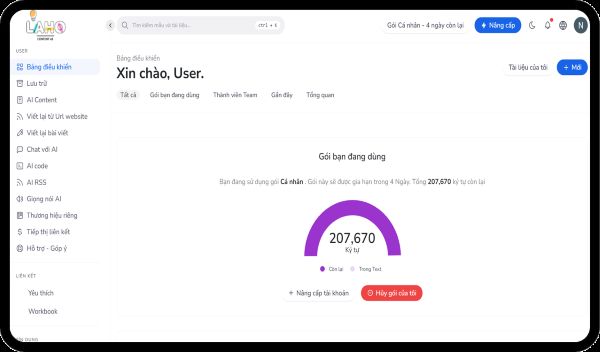 Laho công nghệ viết Content bằng AI Tiếng Việt chuẩn ngữ pháp