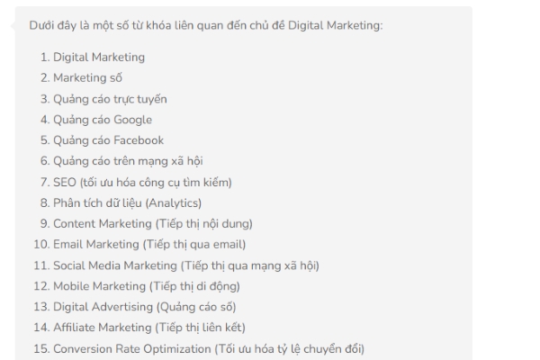 Muốn viết content bằng ChatGPT chất lượng? Hãy bắt đầu từ việc hiểu chủ đề và từ khóa