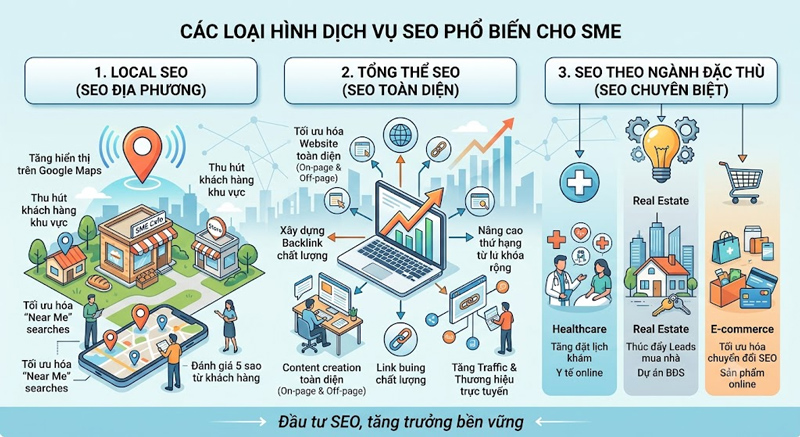 Quy trình triển khai dịch vụ SEO cho doanh nghiệp nhỏ
